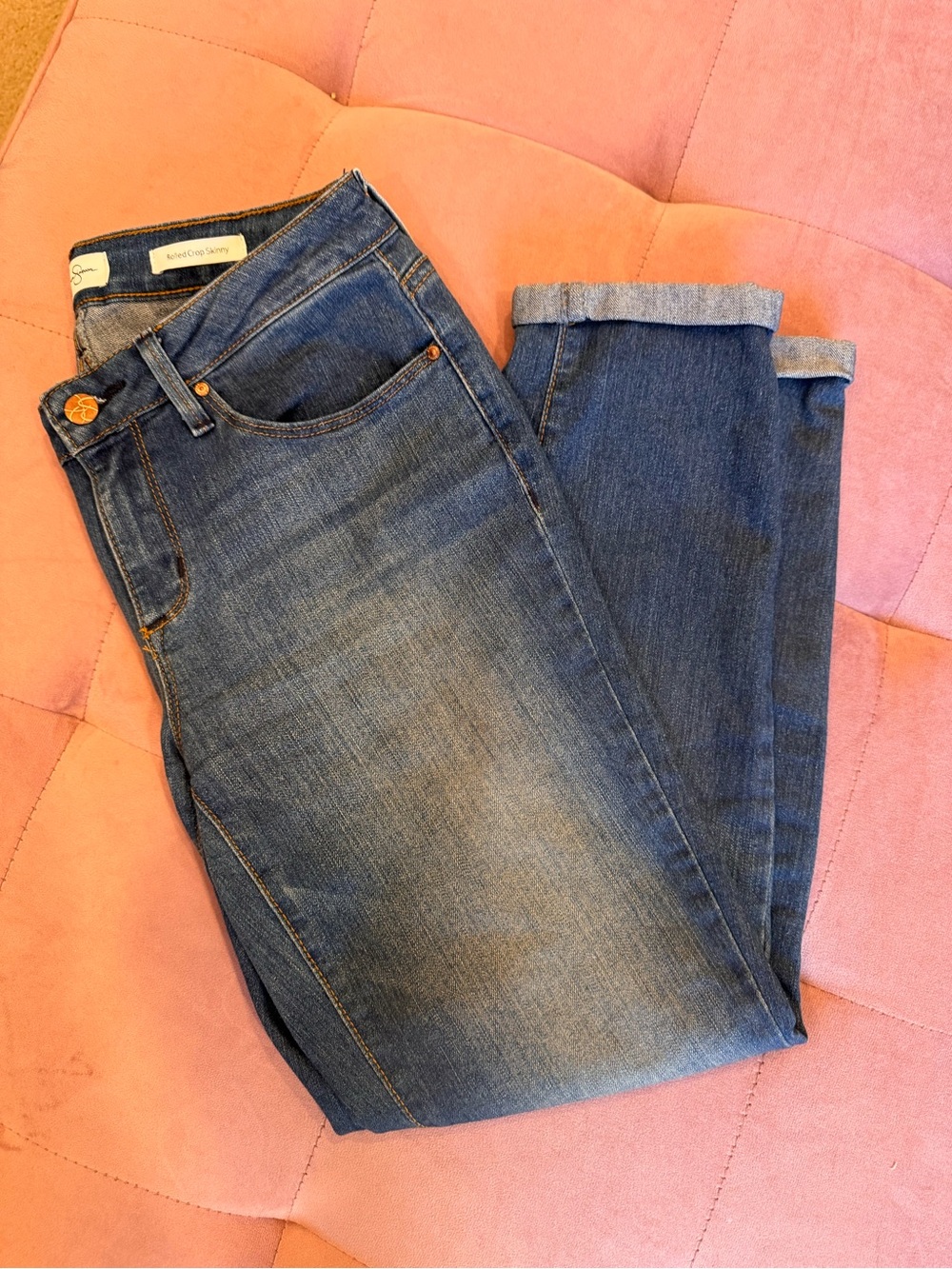 Jessica Simpson Rolled Crop Skinny